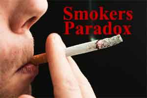 Smokers Paradox: When smoking saves