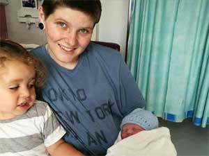 Britains first pregnant man gives birth to girl