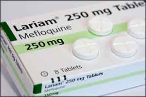 Cochrane review finds psychiatric  side effects in  less than 1%  users of mefloquine