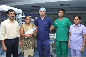 Successful open heart surgery on 4-day-old baby at Kasturba Hospital Manipal
