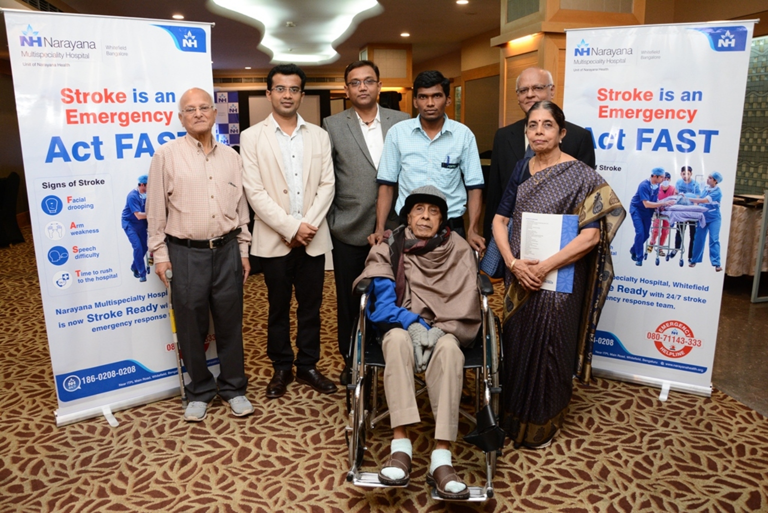 Narayana doctors save 102 year old patient from lifelong paralysis by thrombolysis